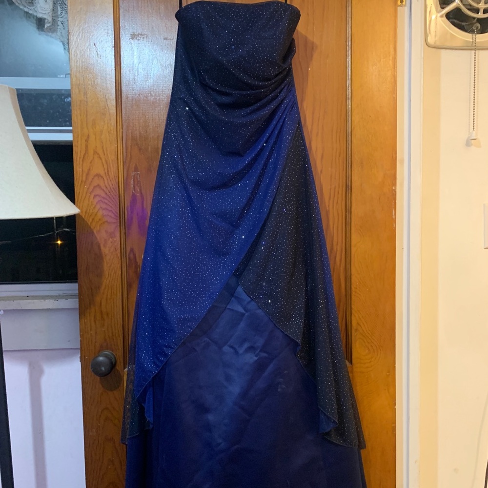 strapless prom dress